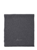 Dark Grey Embroidered Logo Scarf 1