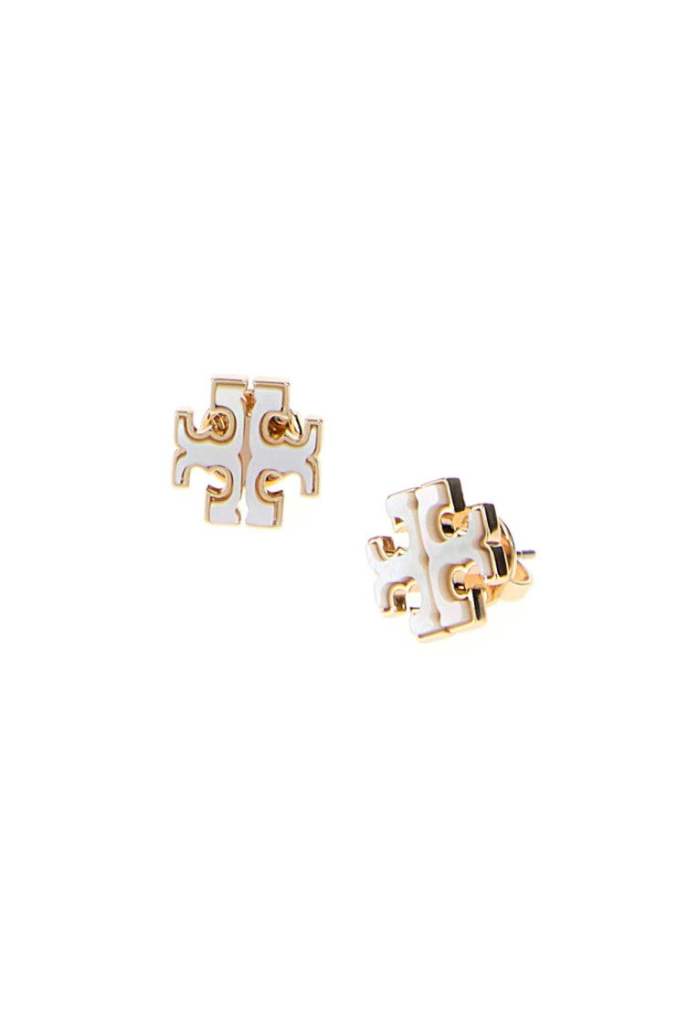 White Kira Stud Earrings 2