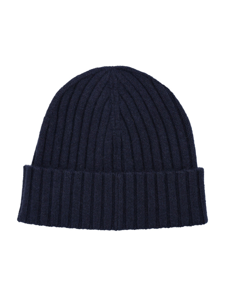 Navy Blue Logo Beanies Cap 2