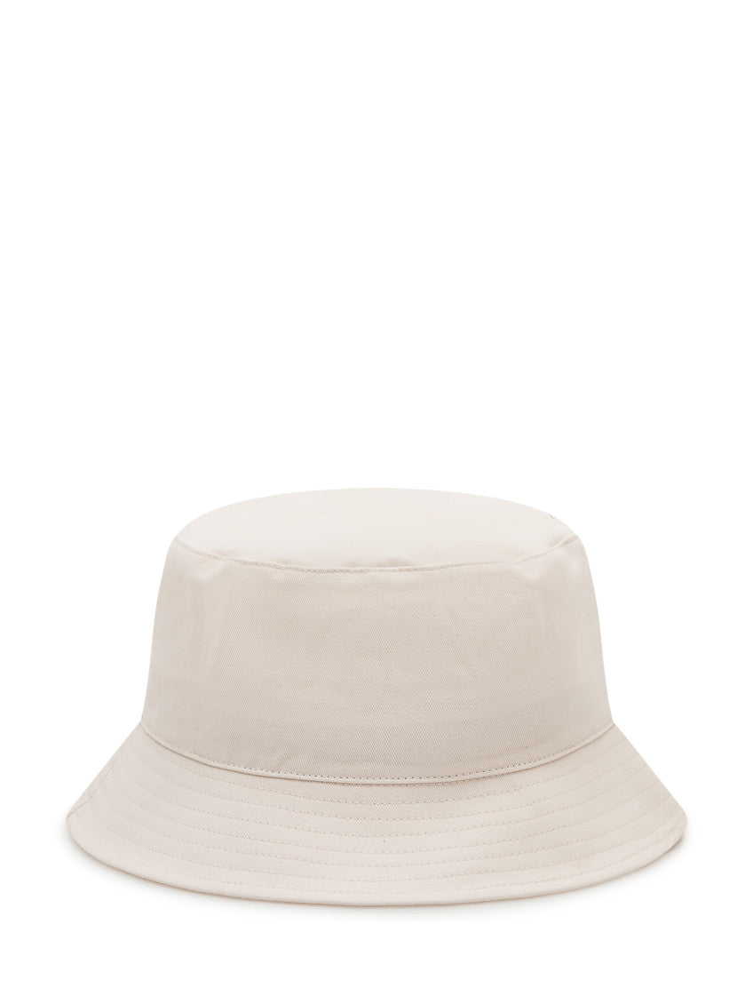 White Logo Bucket Hat 3