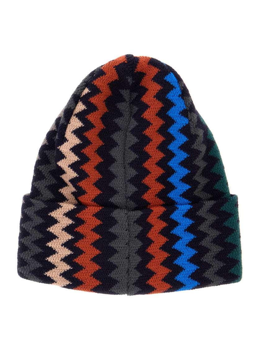 Multicolor Chevron Beanie Cap 2