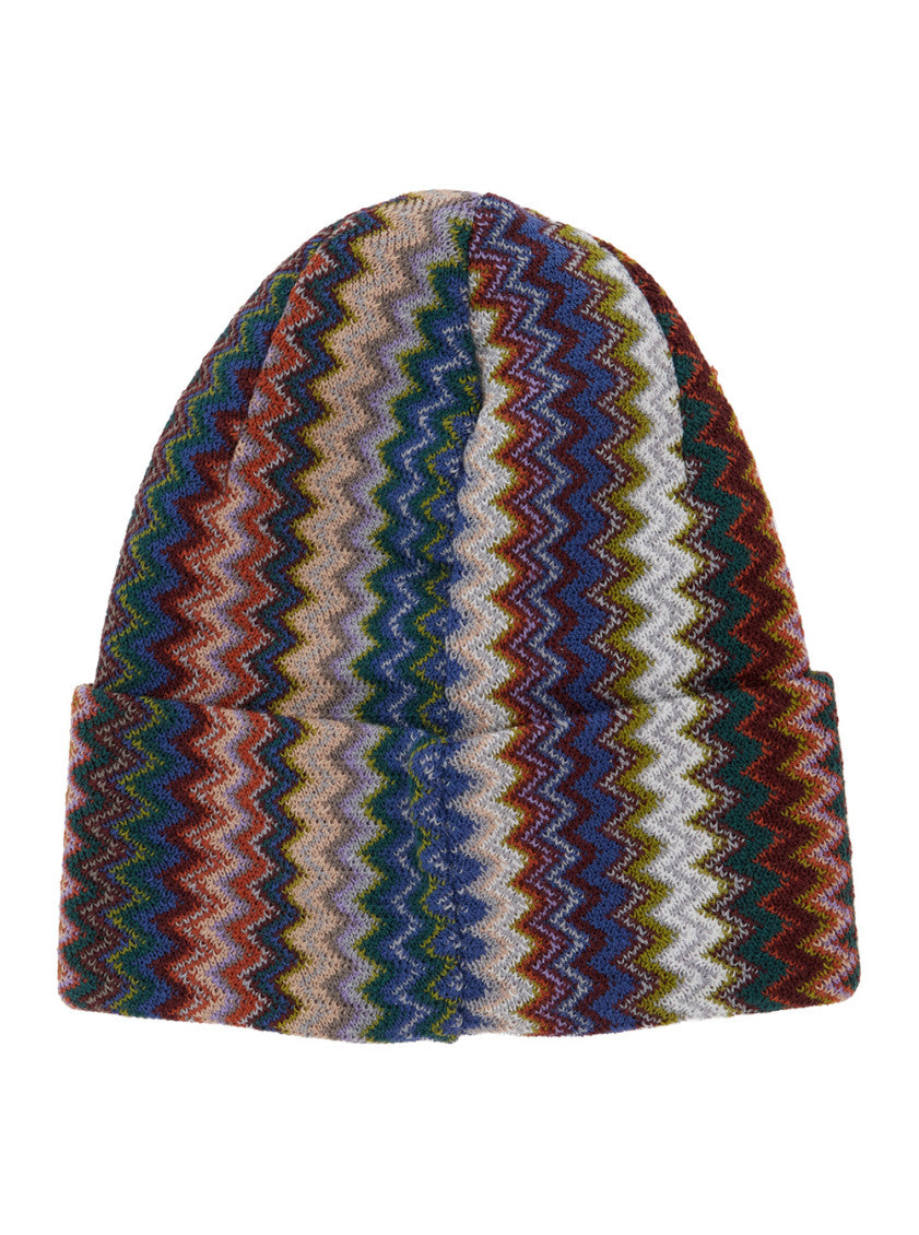 Multicolor Chevron Beanie Cap 2