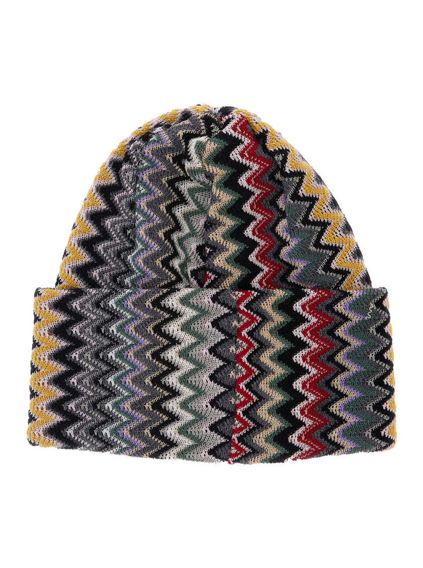 Multicolor Chevron Beanie Cap 2