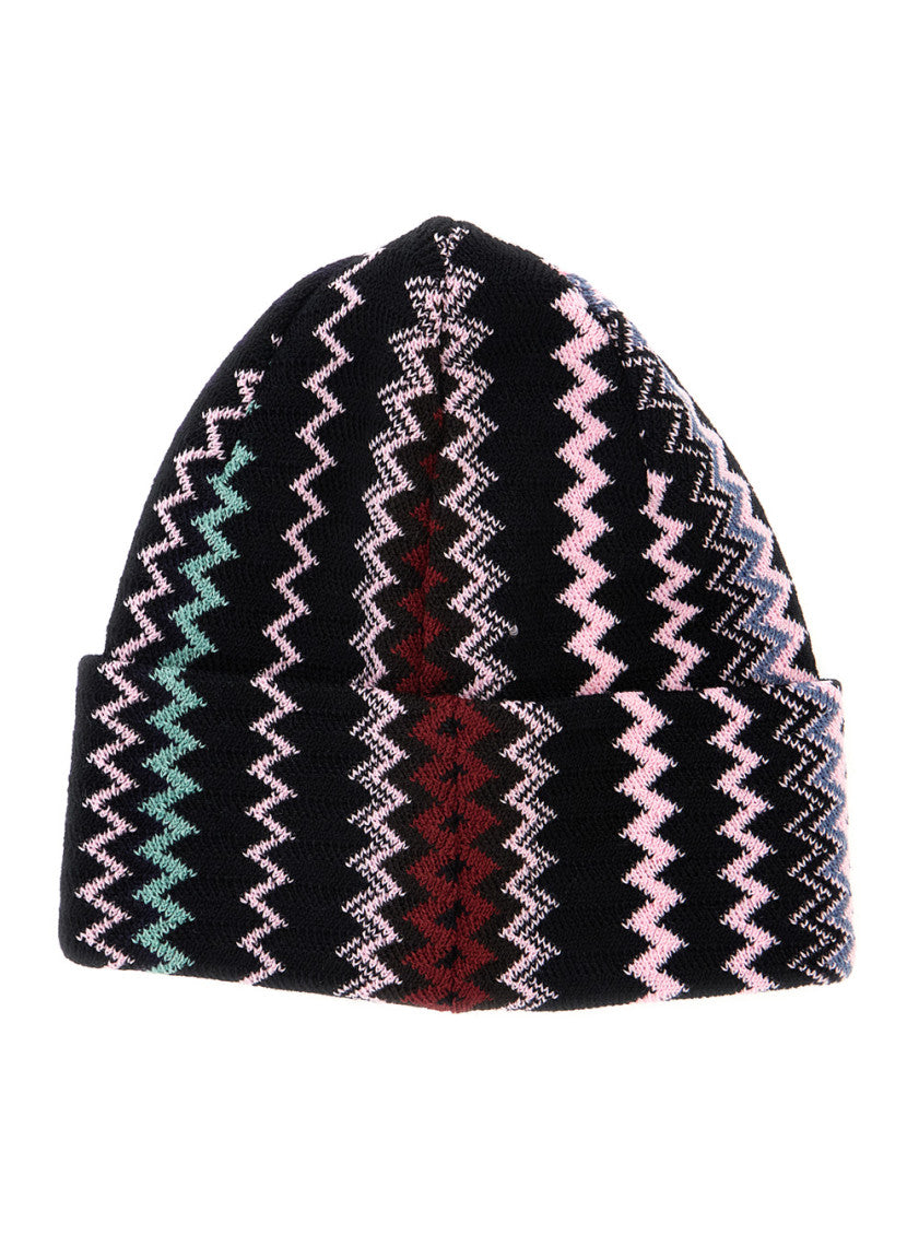 Multicolor Chevron Beanie Cap 2