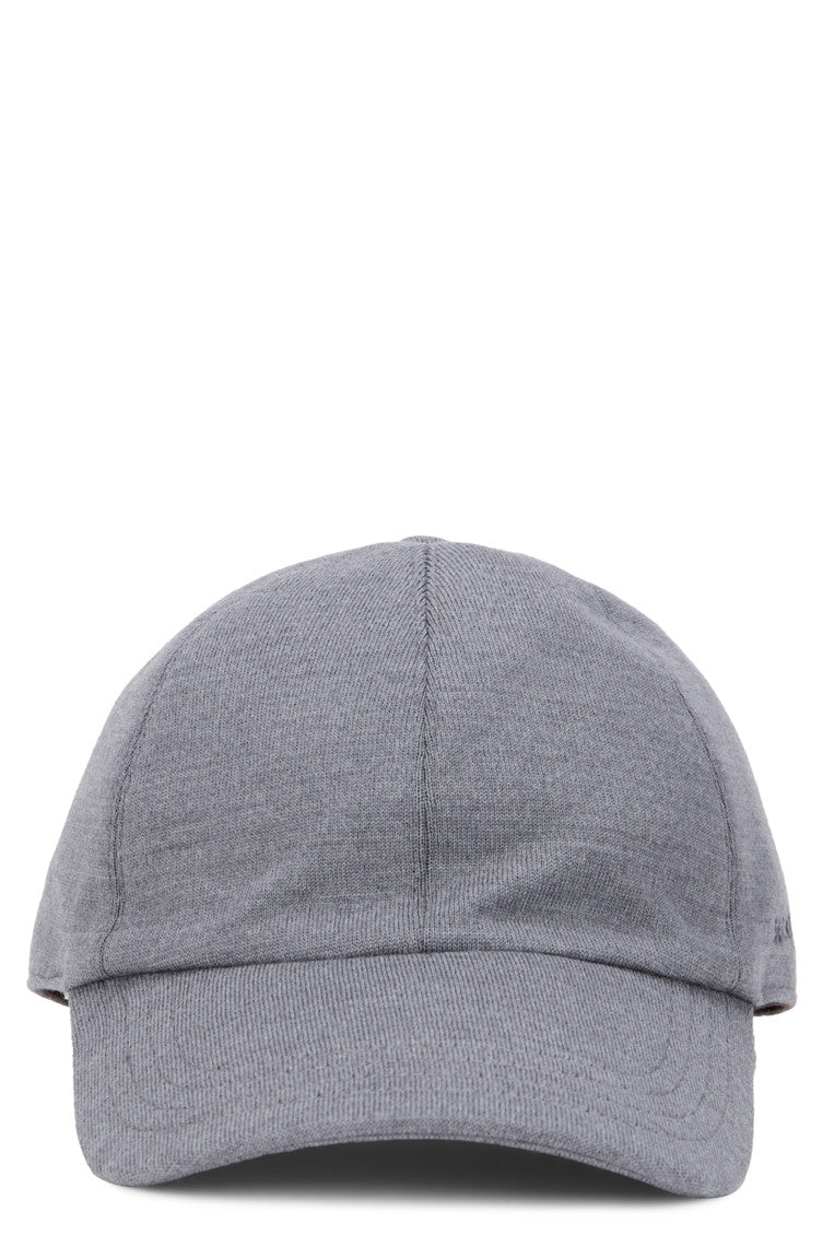 Grey Solid Baseball Cap 1