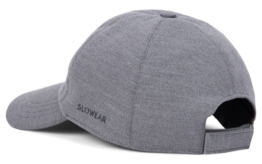 Grey Solid Baseball Cap 2