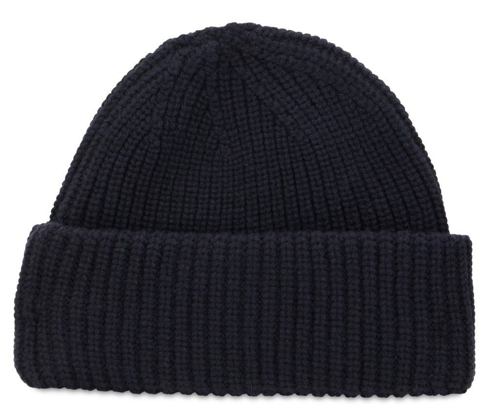 Navy Blue Knitted Beanies Cap 2