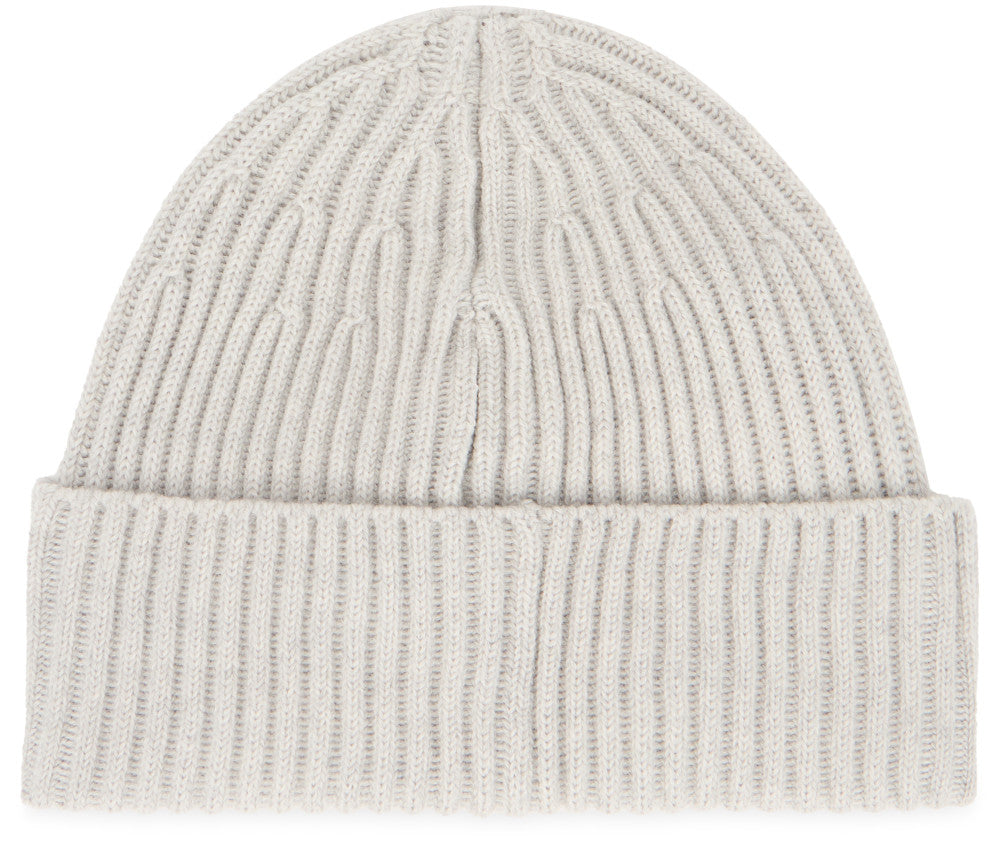Grey Knitted Beanie Cap 2