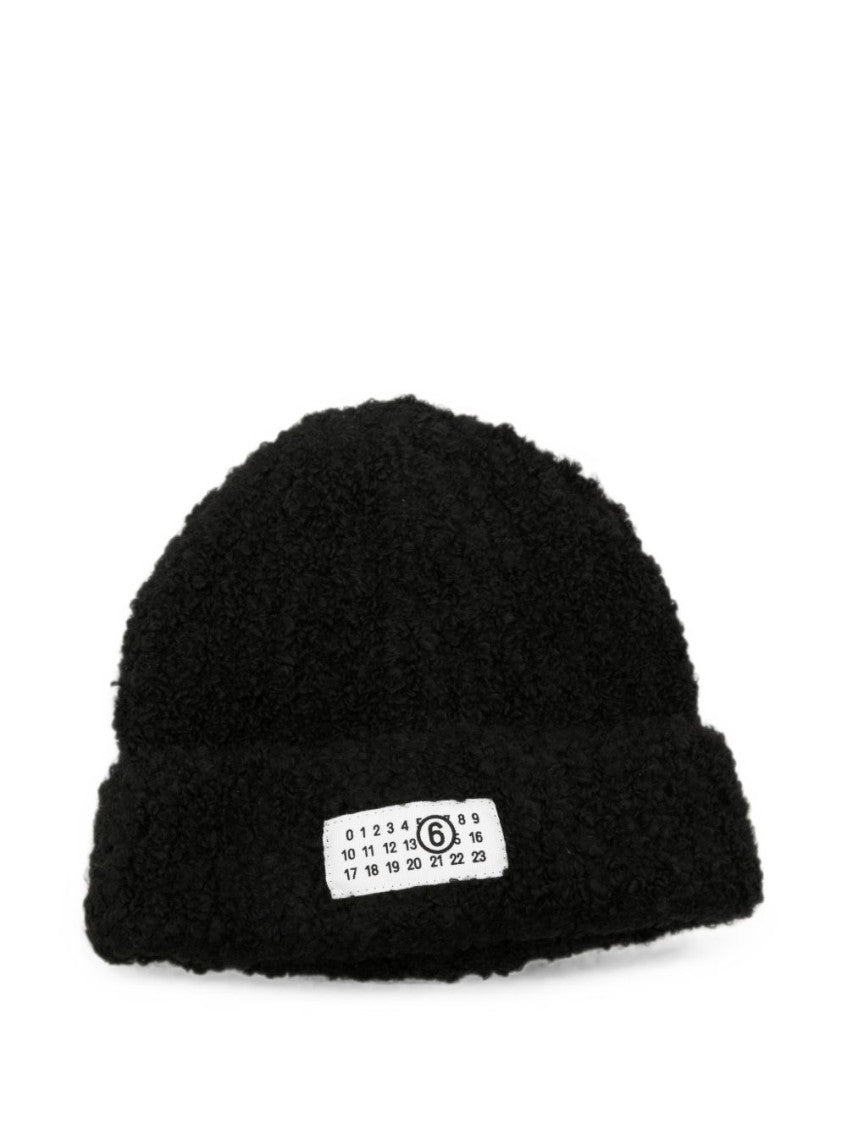Black Knitted Beanies Cap 1