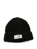 Black Knitted Beanies Cap 1