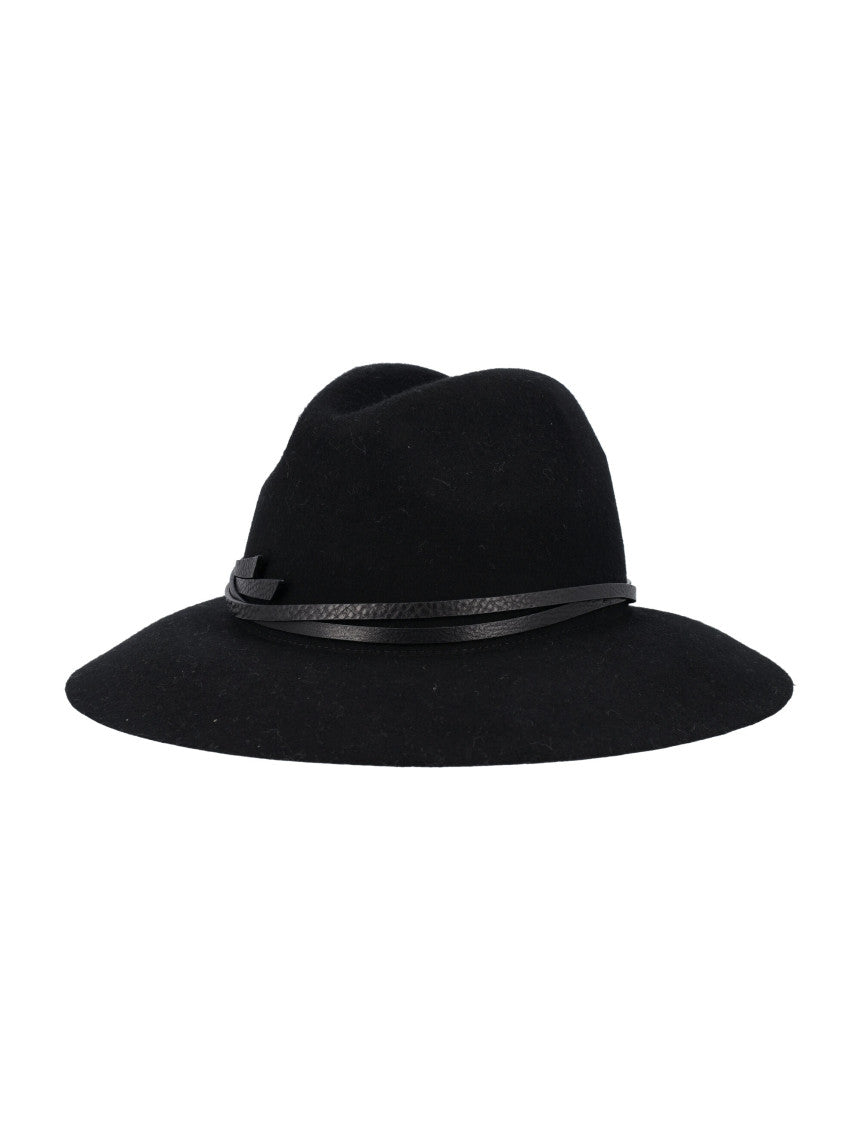 Black Solid Fedora Hat 2