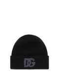 Black Logo Beanies Cap 1