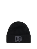 Black Logo Beanies Cap 1