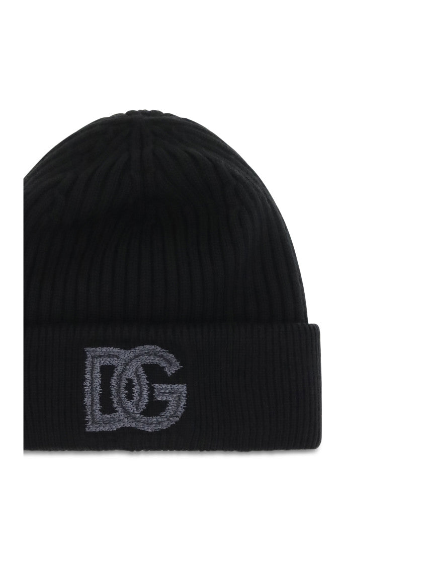 Black Logo Beanies Cap 3