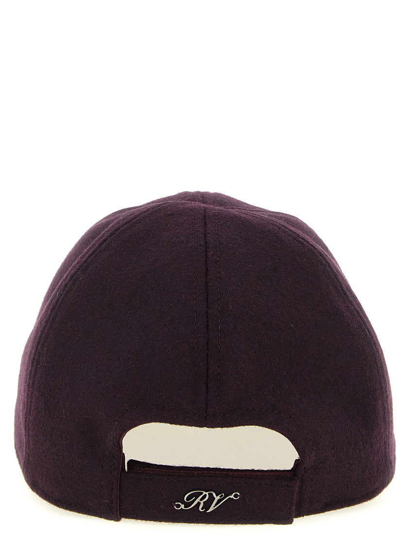 Maroon Embellished Baseball Cap 3