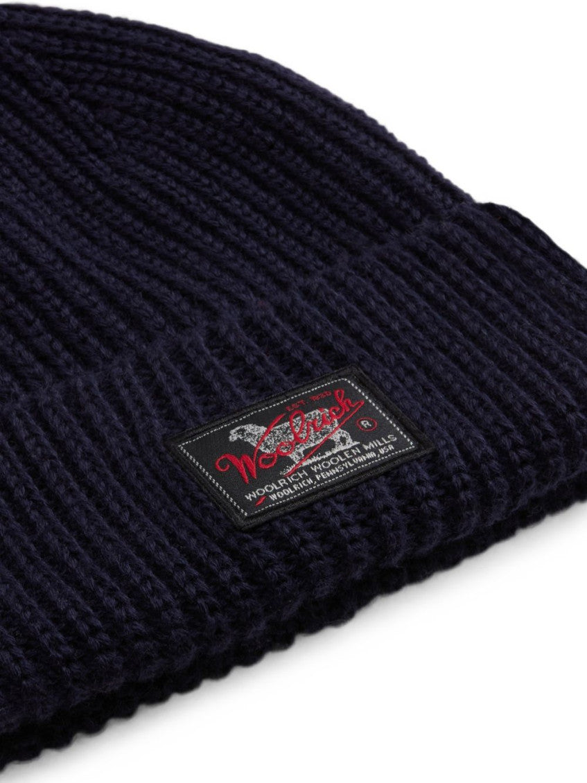 Navy Blue Knitted Beanies Cap 3