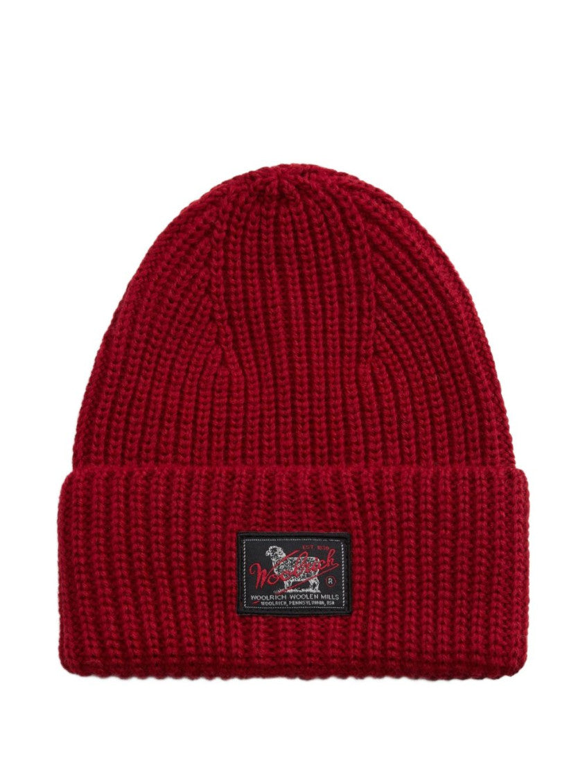 Red Knitted Beanie Cap 1