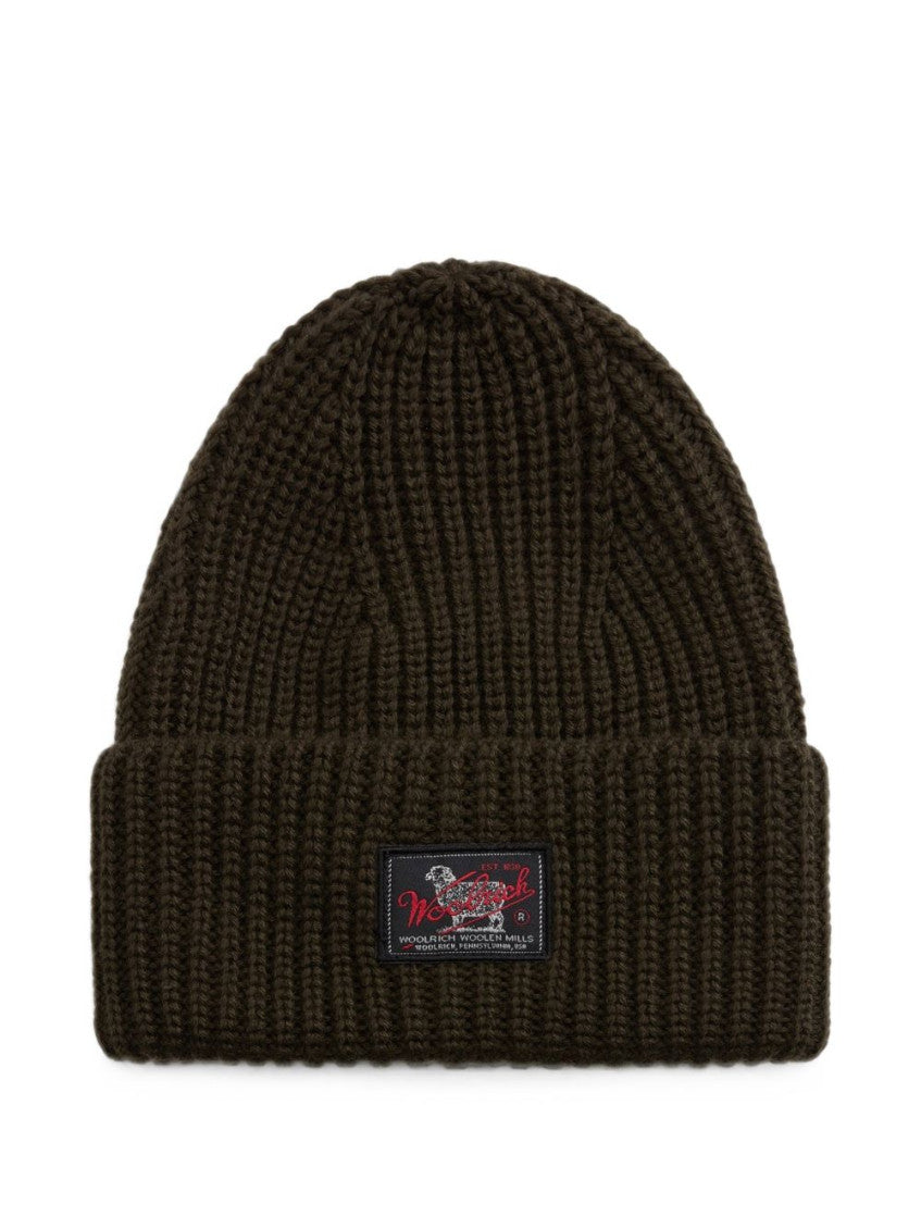 Dark Green Knitted Beanies Cap 1