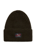 Dark Green Knitted Beanies Cap 1