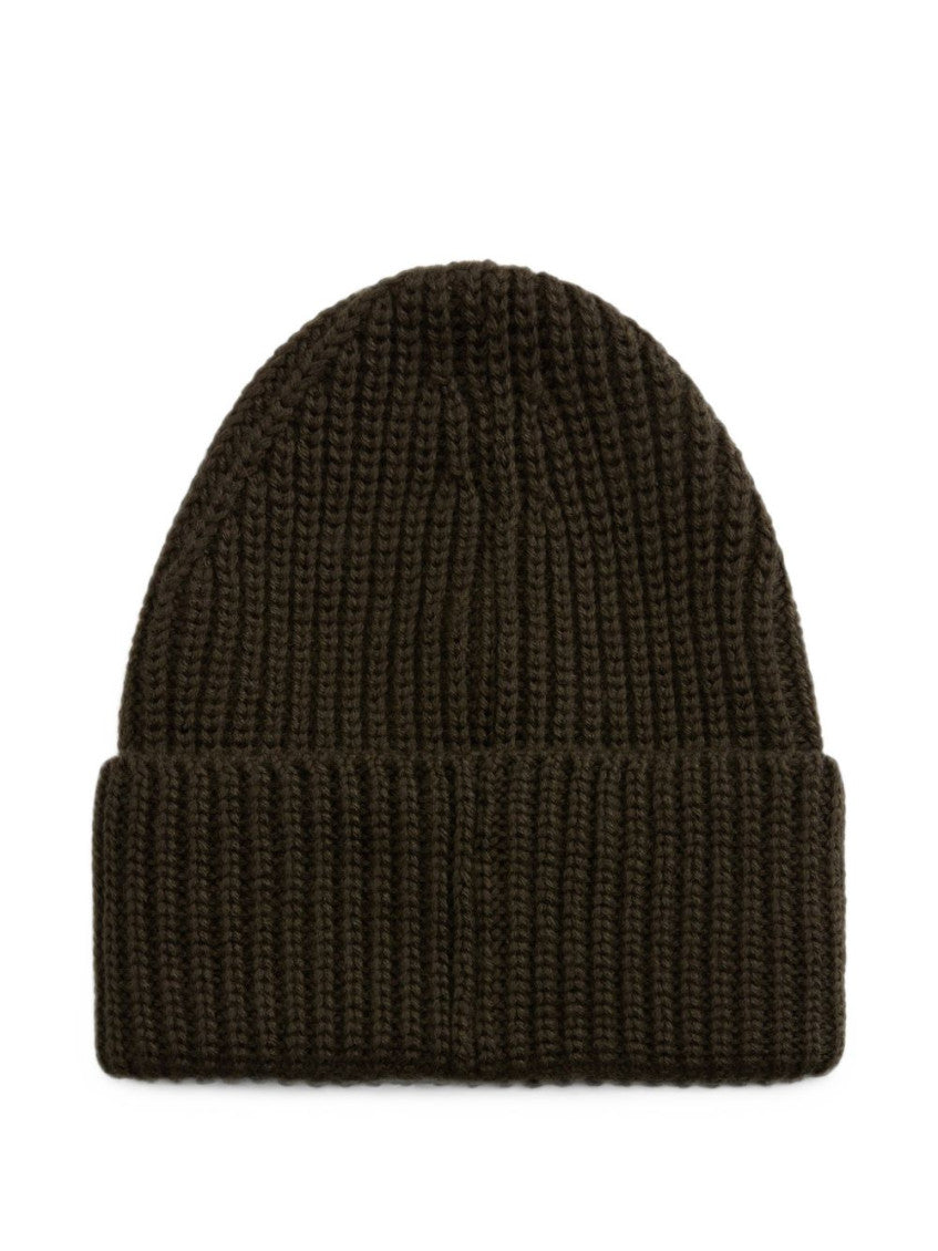 Dark Green Knitted Beanies Cap 2