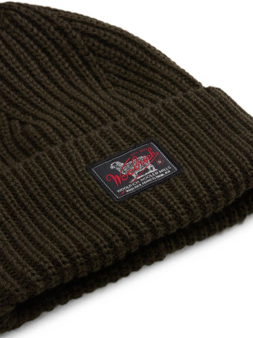 Dark Green Knitted Beanies Cap 3