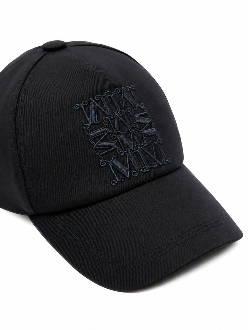 Navy Blue Embroidered Baseball Cap 2
