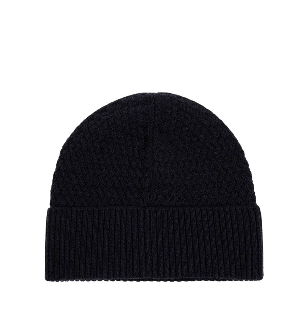 Black Logo Beanie Cap 2