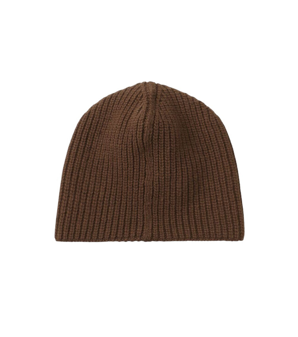 Dark Brown Logo Beanie Cap 2