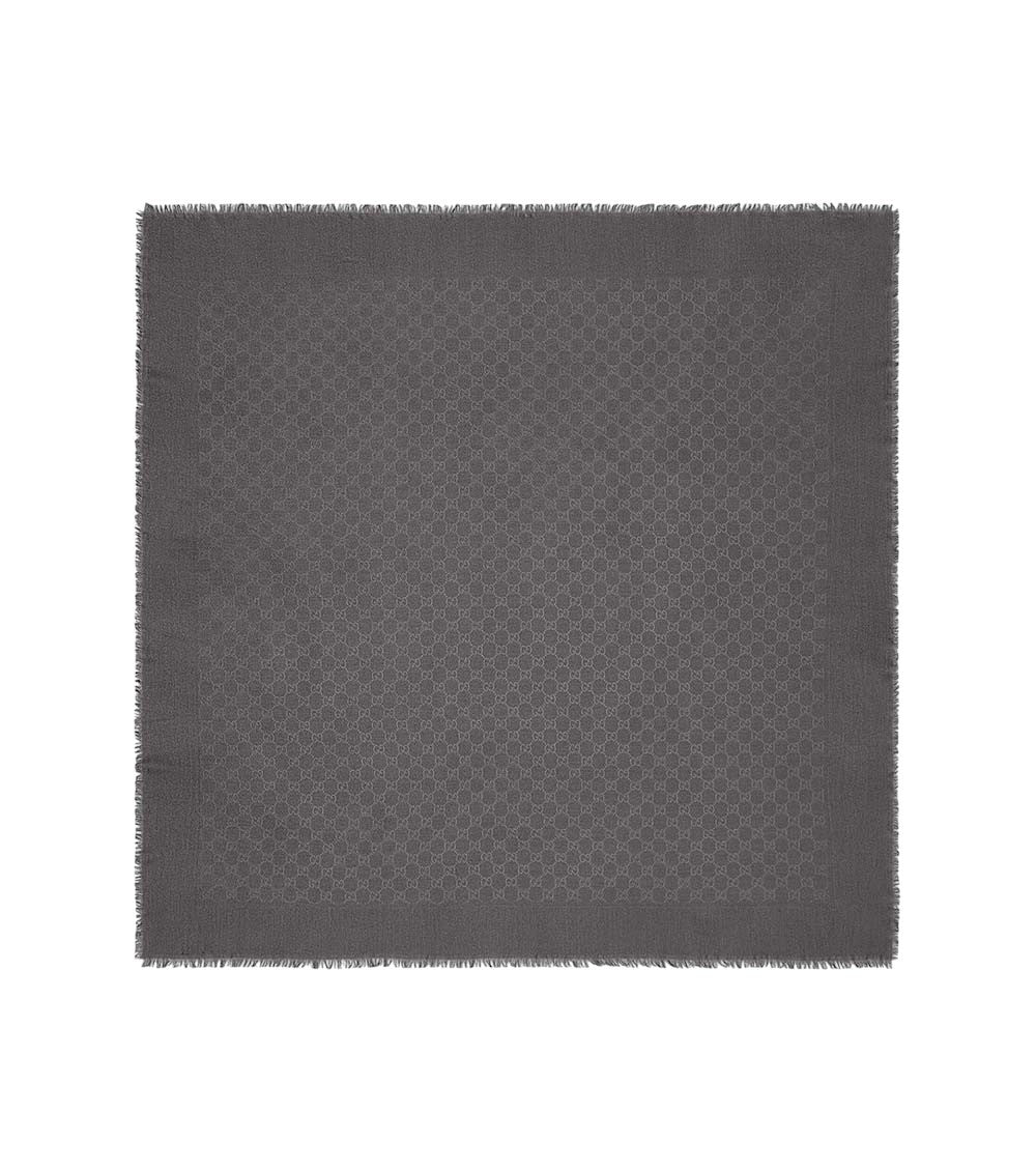 Dark Grey GG Logo Scarf 1
