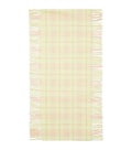 Yellow Check Fringed Scarf 1