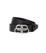 Black Logo Buckle Belt 1