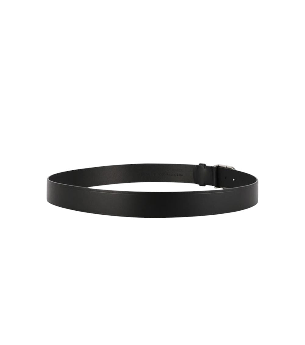 Black Logo Buckle Belt 3