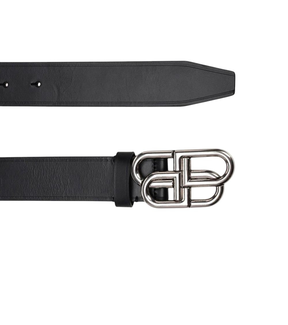 Black Logo Buckle Belt 4