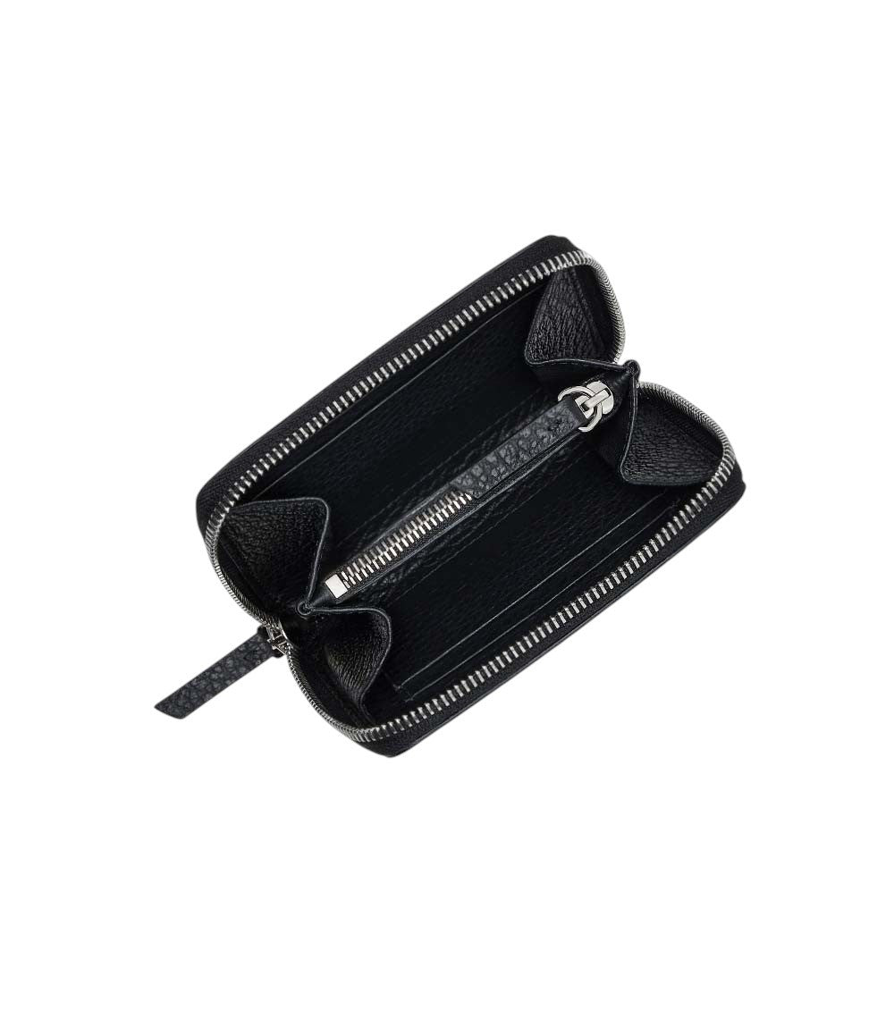 Black Signature Zip Around Wallet 4