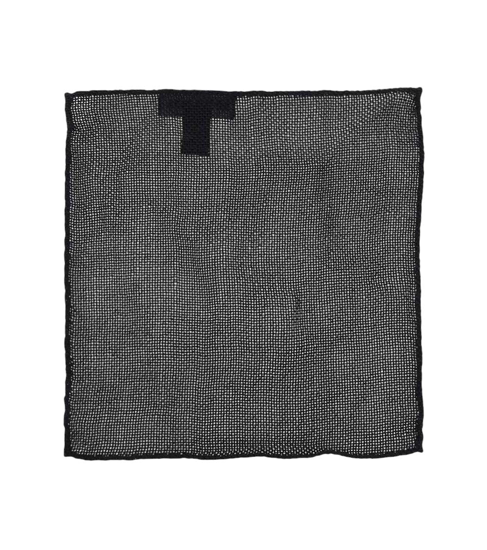 Black Logo Pocket Square 1