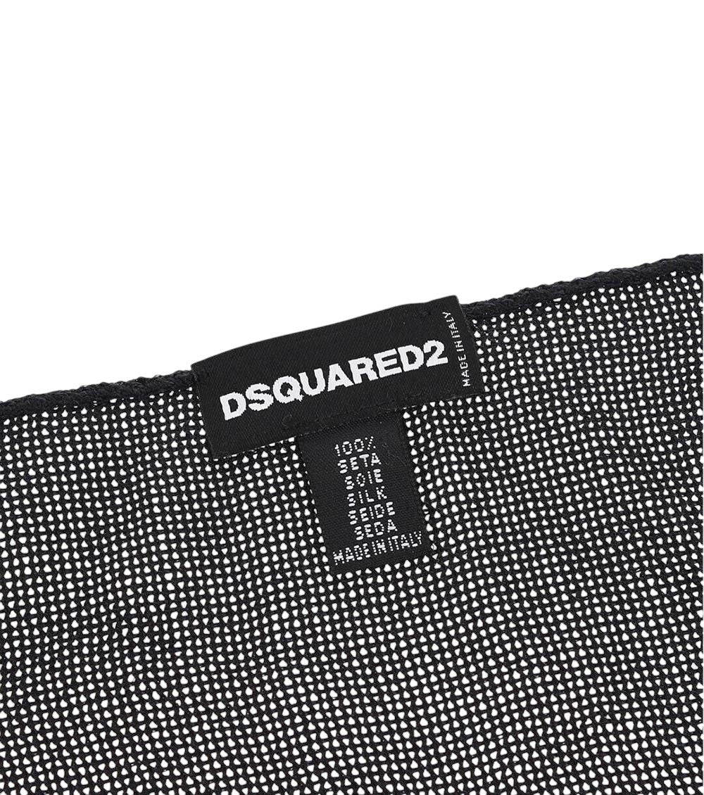 Black Logo Pocket Square 3
