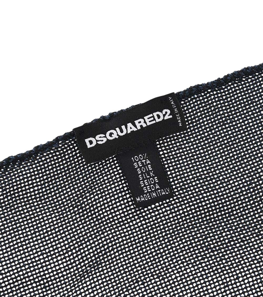 Blue Logo Pocket Square 3