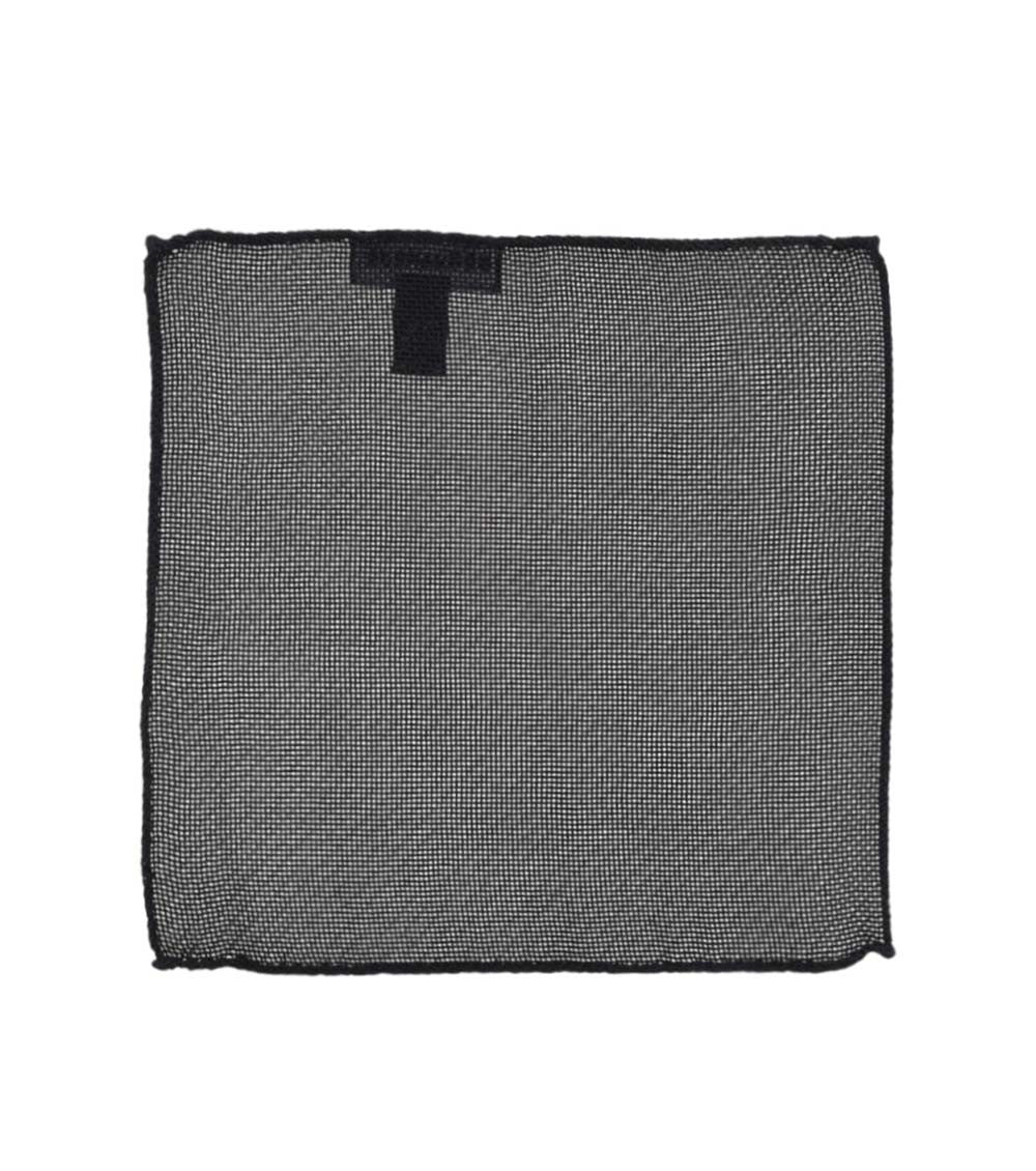 Brown Logo Pocket Square 1