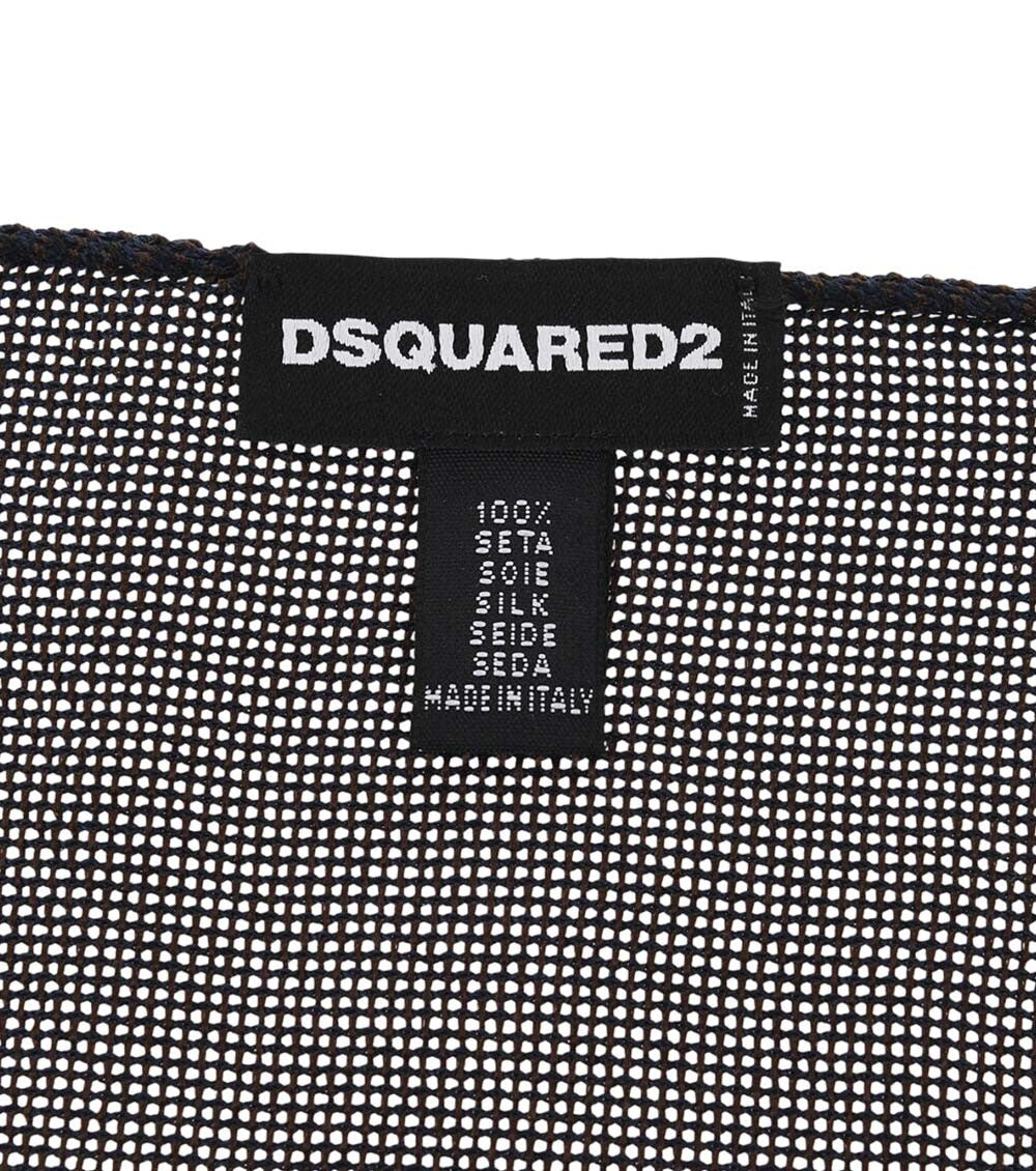 Brown Logo Pocket Square 3