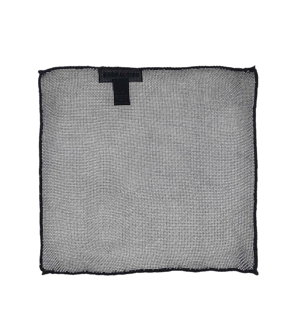 Navy Blue Logo Pocket Square 1