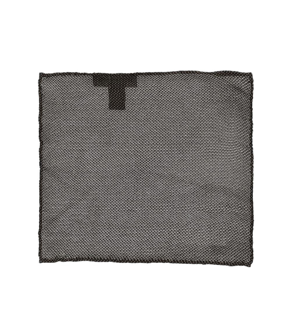 Brown Logo Pocket Square 1