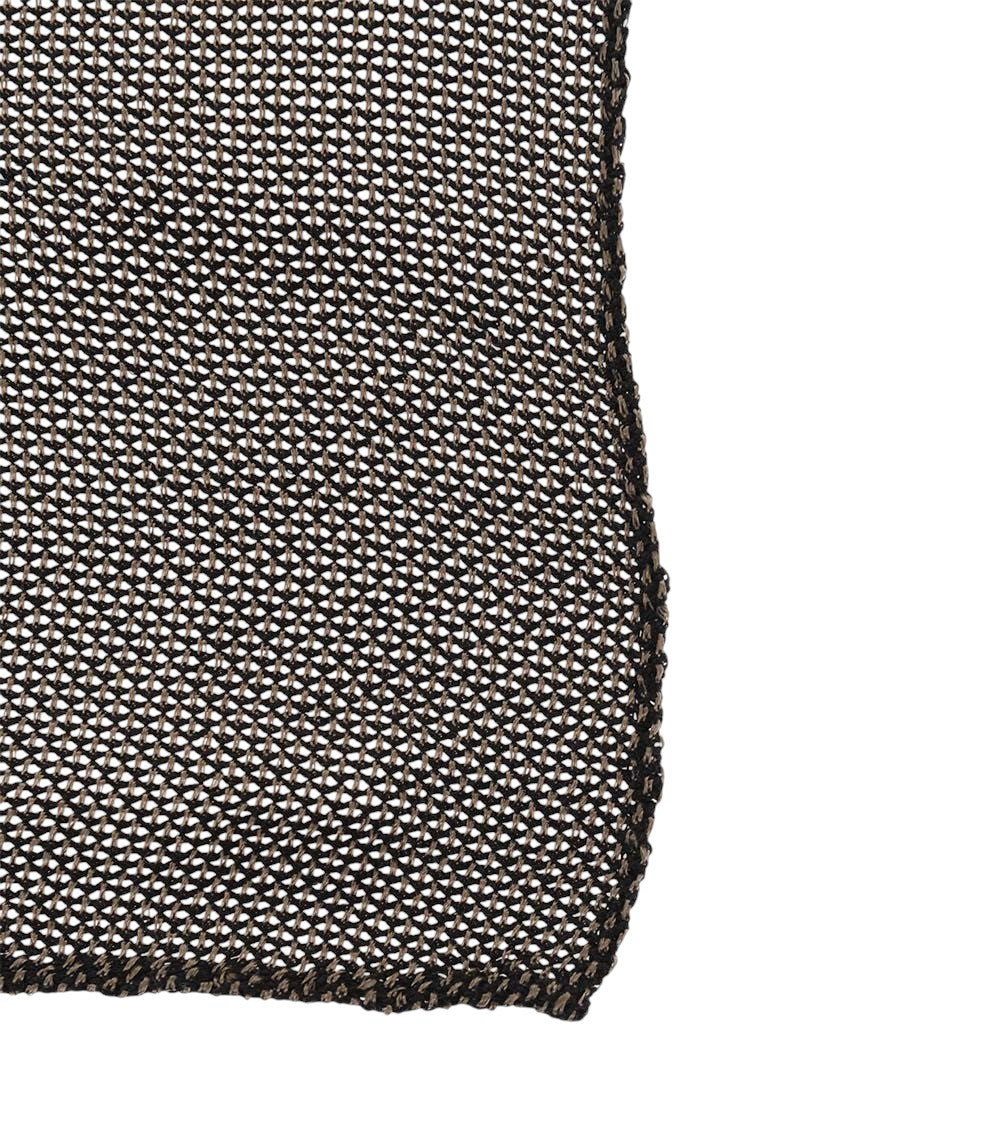 Brown Logo Pocket Square 2