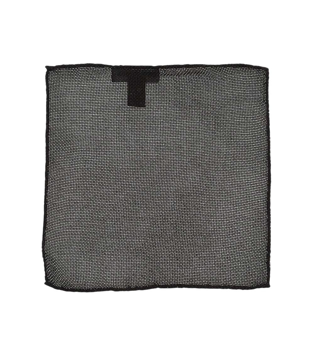 Brown Logo Pocket Square 1