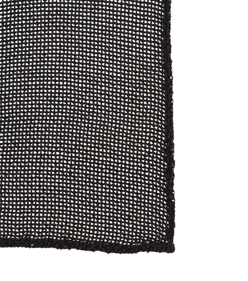 Brown Logo Pocket Square 2