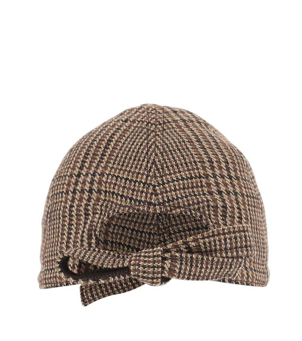 Brown Check Baseball Cap 3