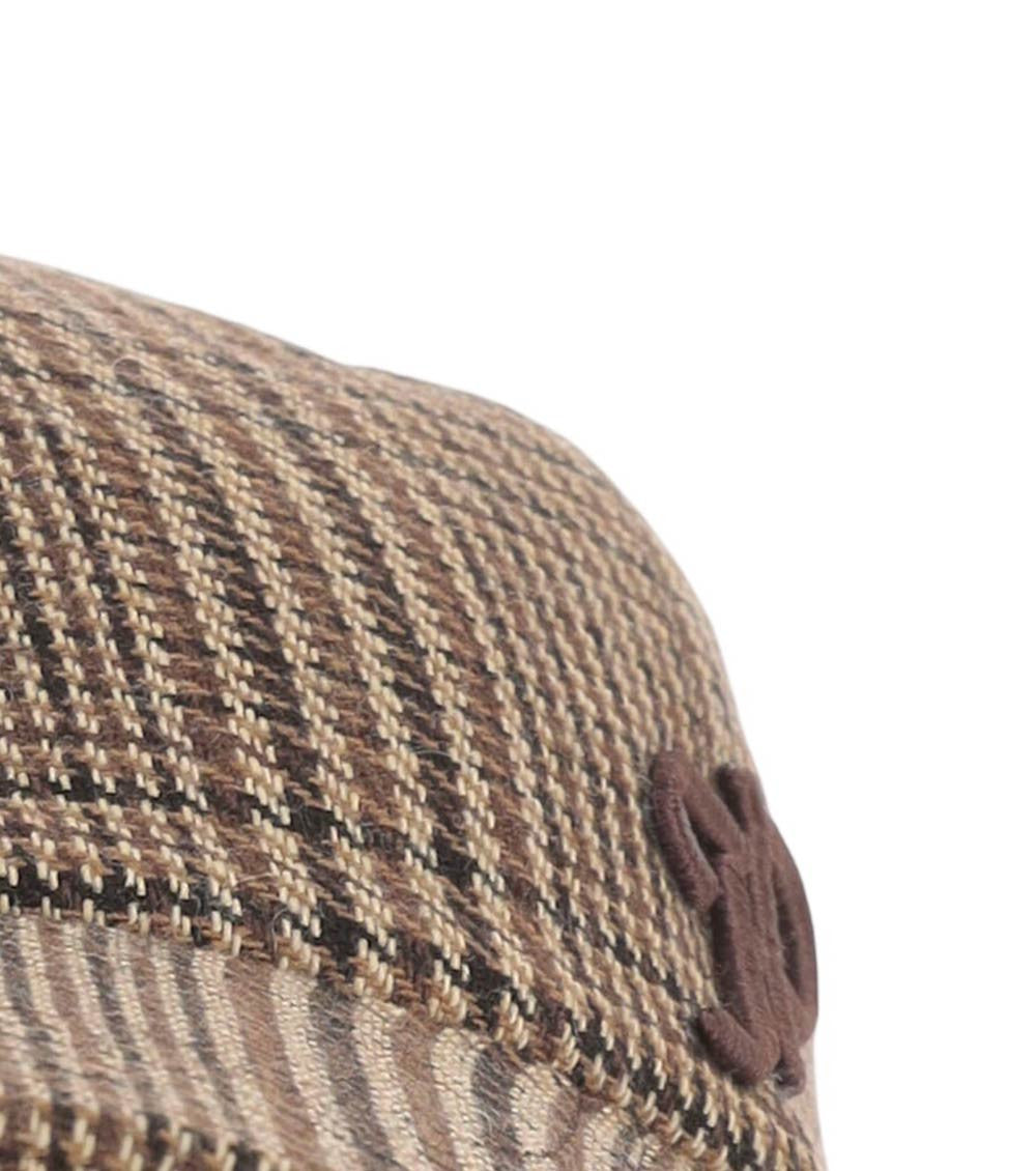 Brown Check Baseball Cap 4