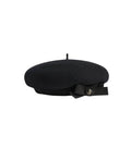 Black Logo Beret Hat 1
