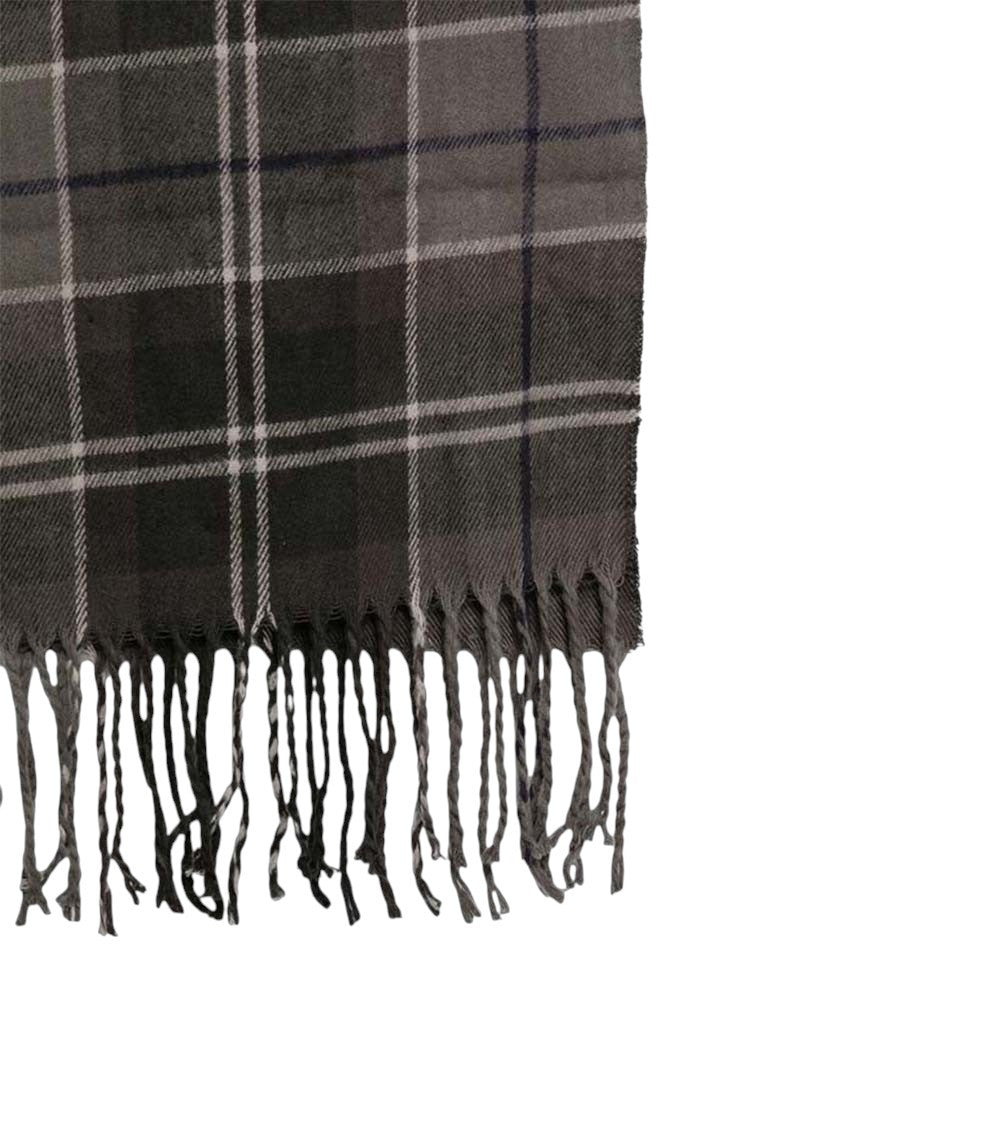 Multicolor Check Scarf and Beanie Set 3