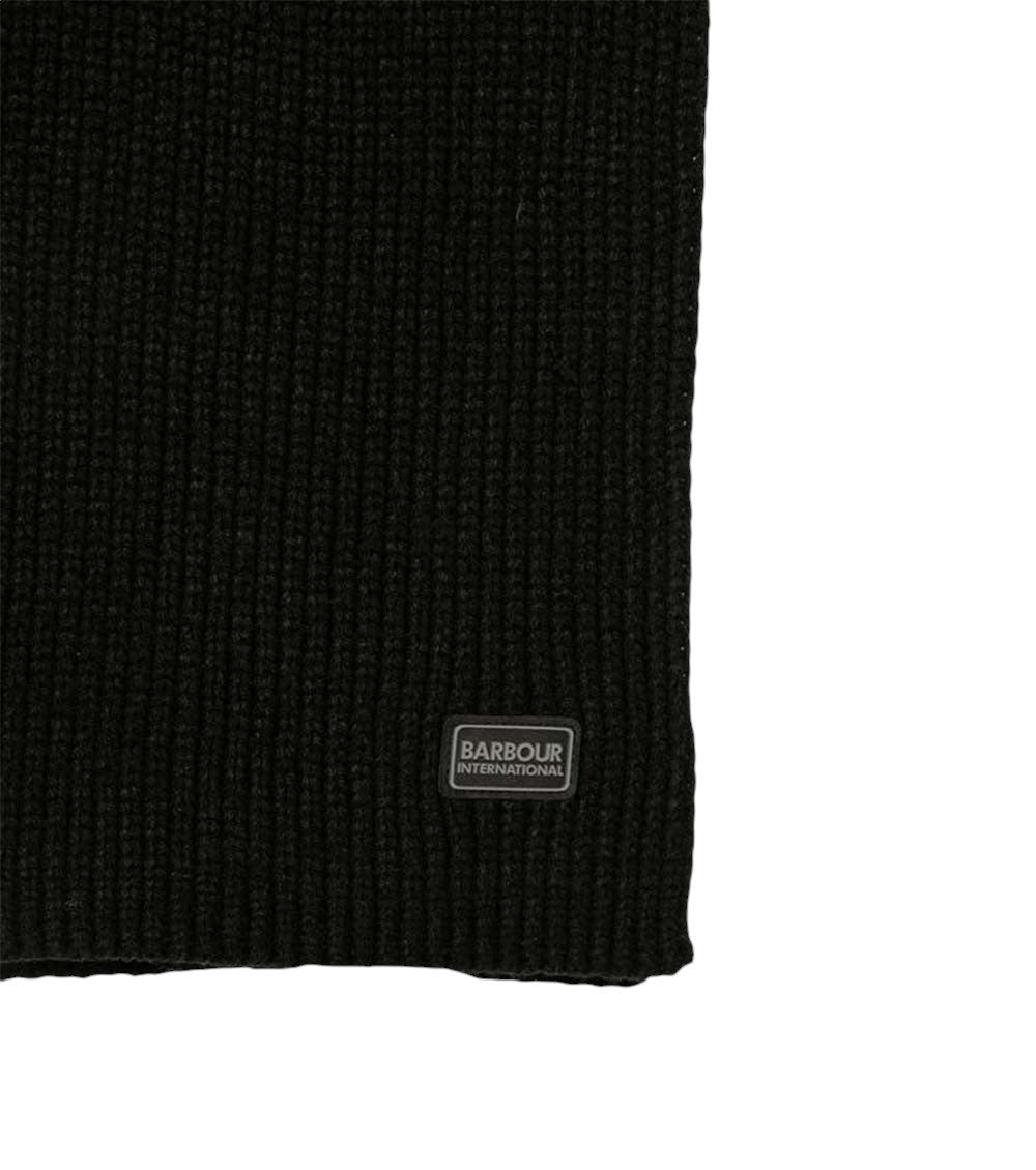 Black Logo Scarf and Beanie Set 2