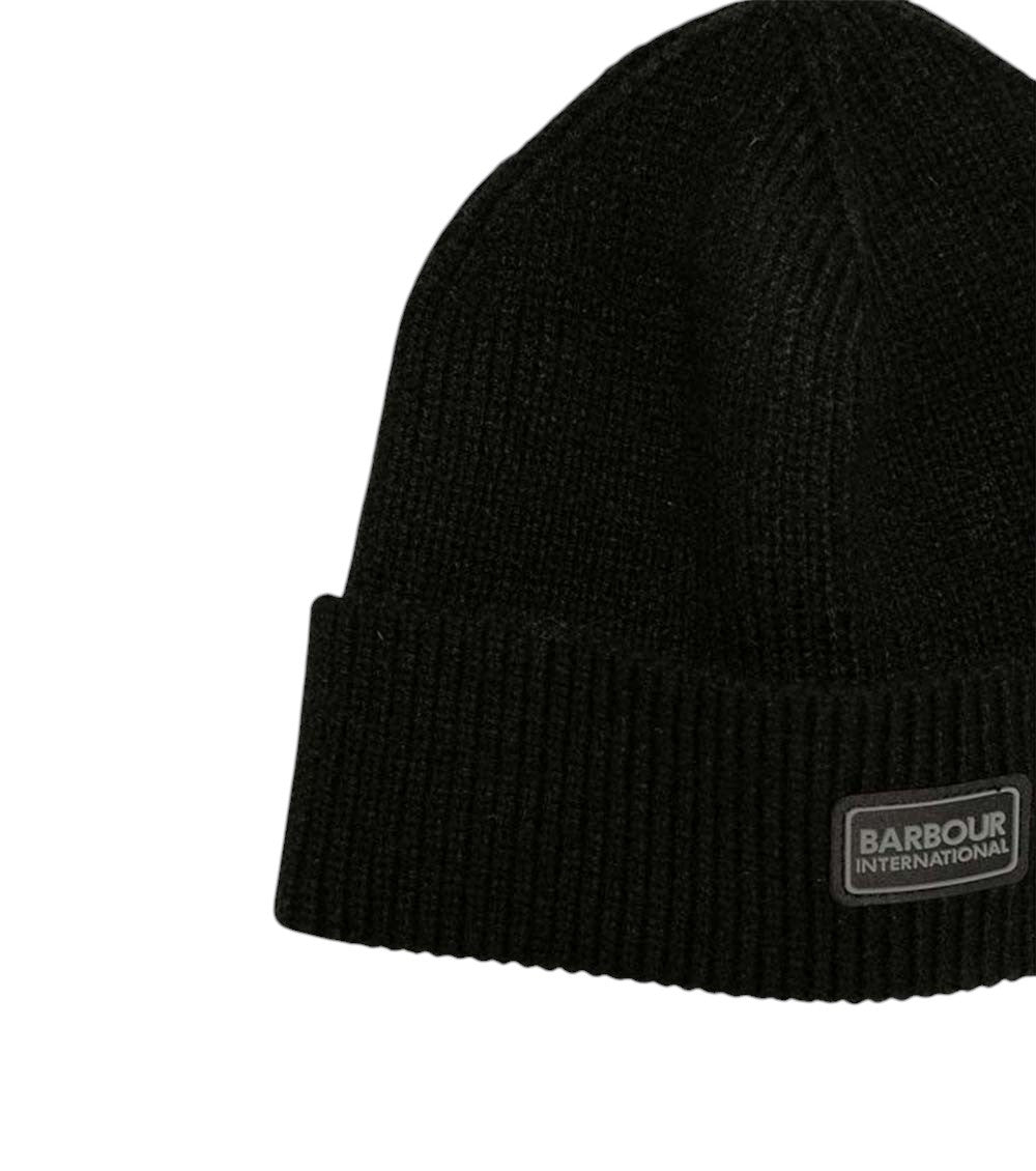 Black Logo Scarf and Beanie Set 4